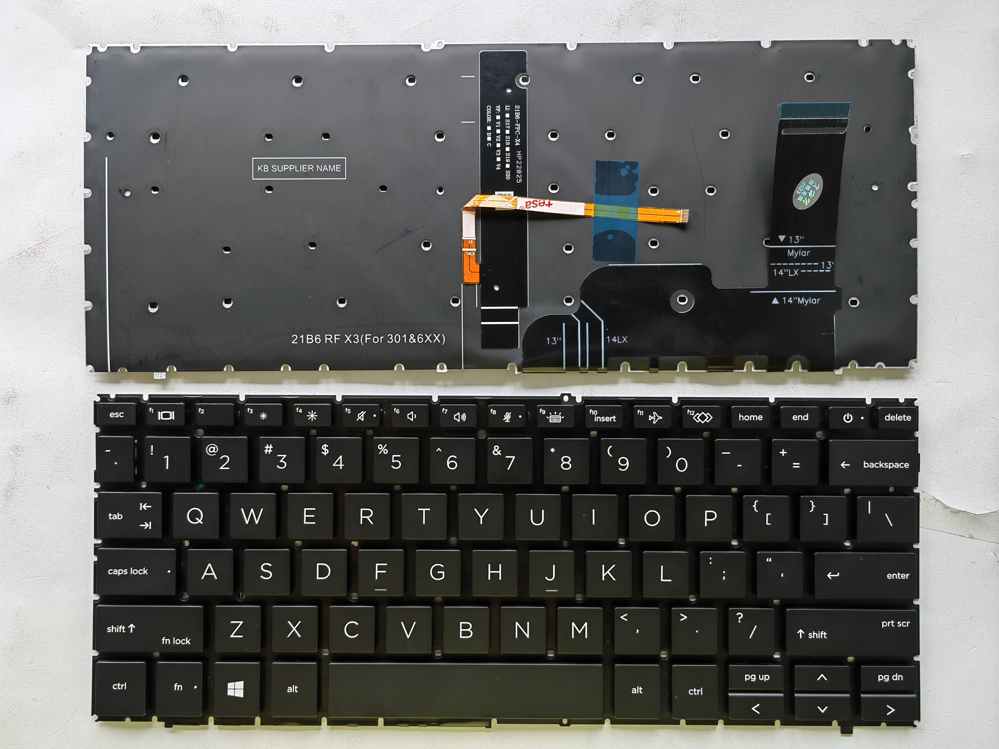 Picture of New Replacement Laptop Keyboard For HP 440G9/840G9/Zbook firefly 14 g9/Zbook 14 g10 BLACK Backlit (OEM) US Layout